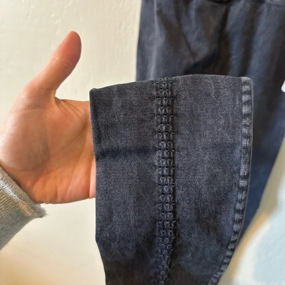 NWT Free People Good Karma Leggings in Washed Black thumbnail 8