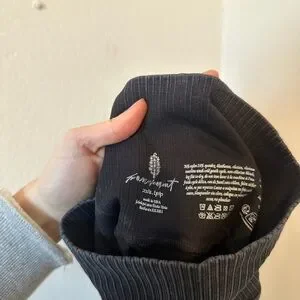 NWT Free People Good Karma Leggings in Washed Black thumbnail 9
