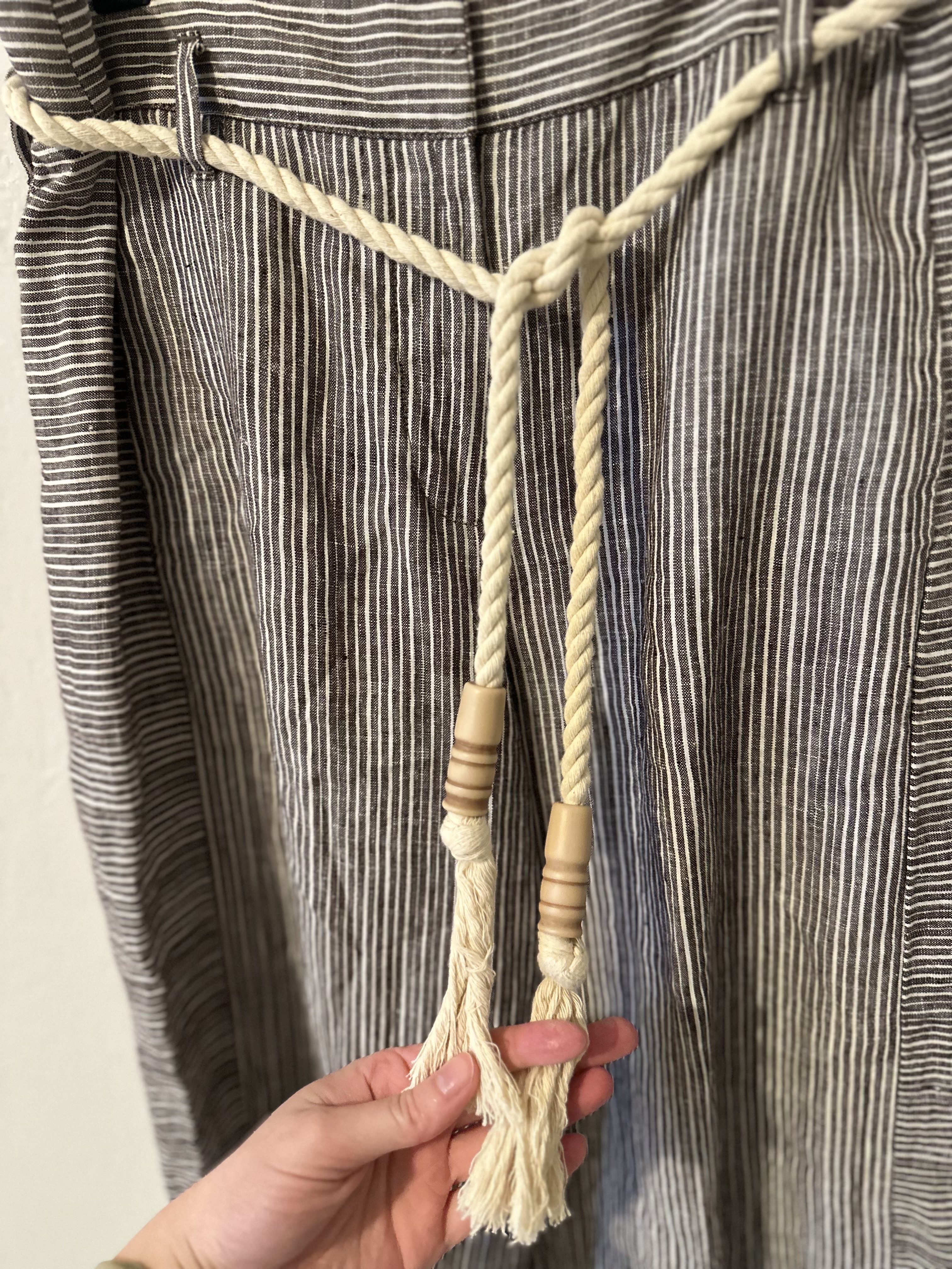 Anthropologie Striped Wide Leg Linen Pants thumbnail 5