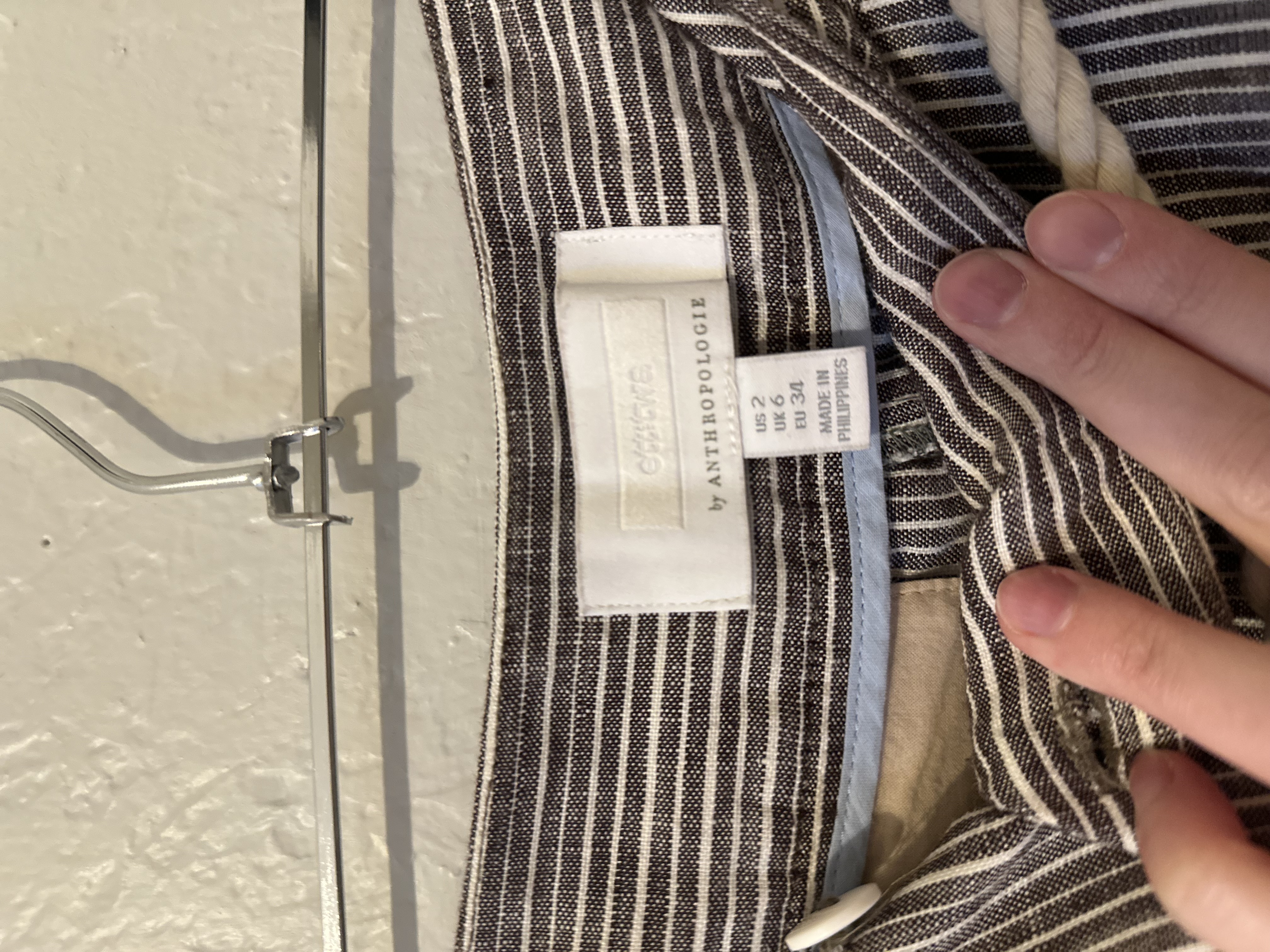 Anthropologie Striped Wide Leg Linen Pants thumbnail 8