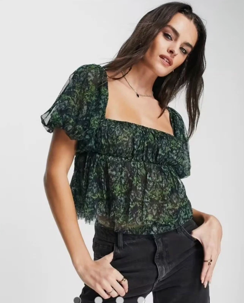 Free People Penelope Smocked Blouse