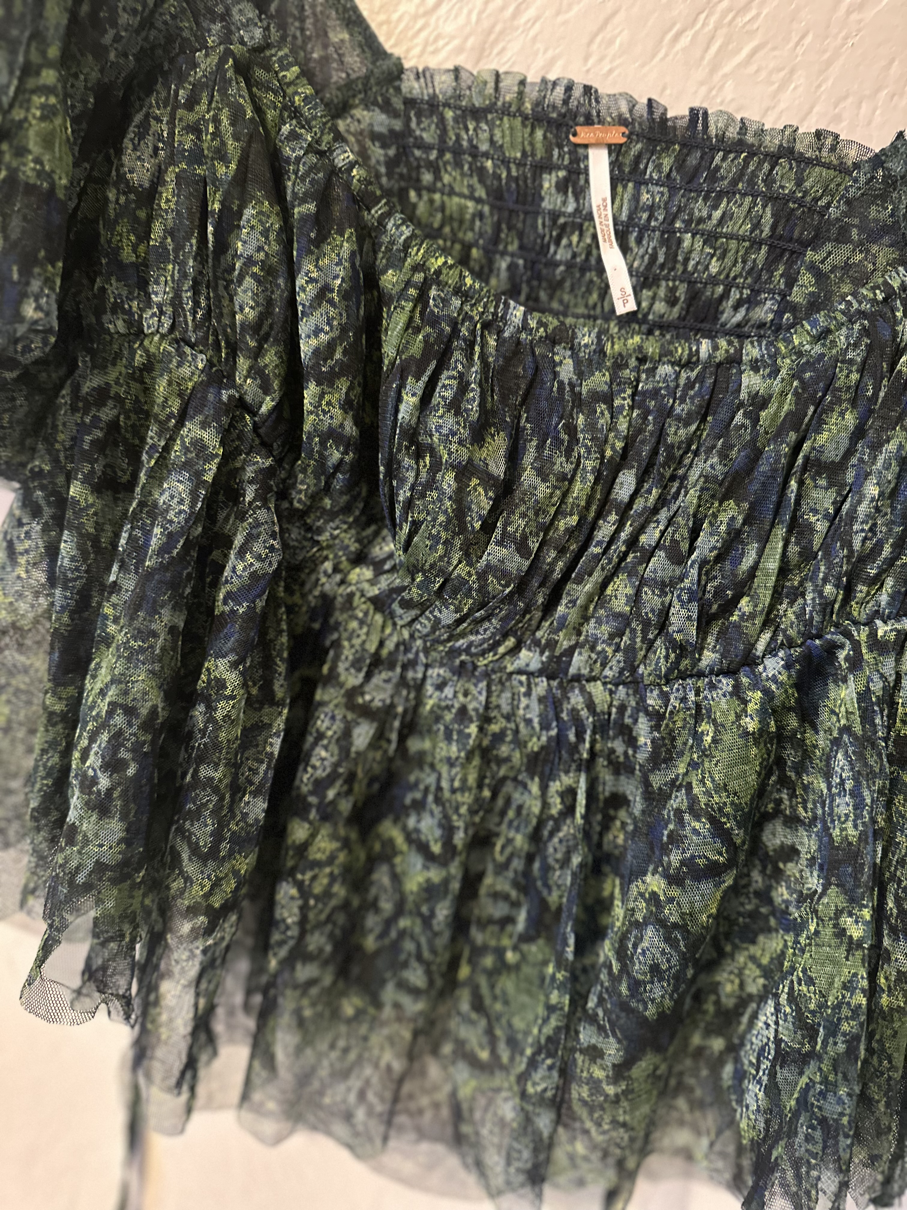 Free People Penelope Smocked Blouse thumbnail 4