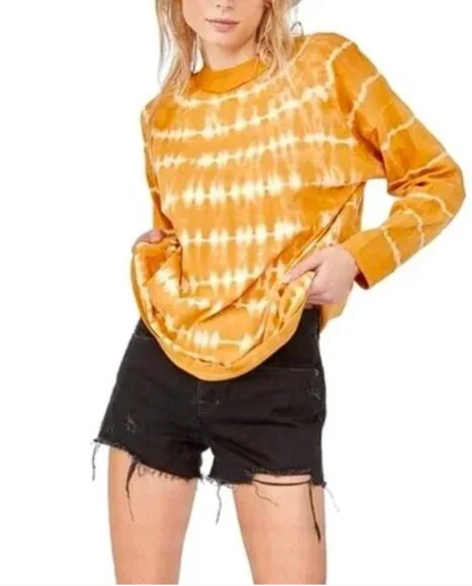 Free People Tie Dyed Mock Neck thumbnail 3