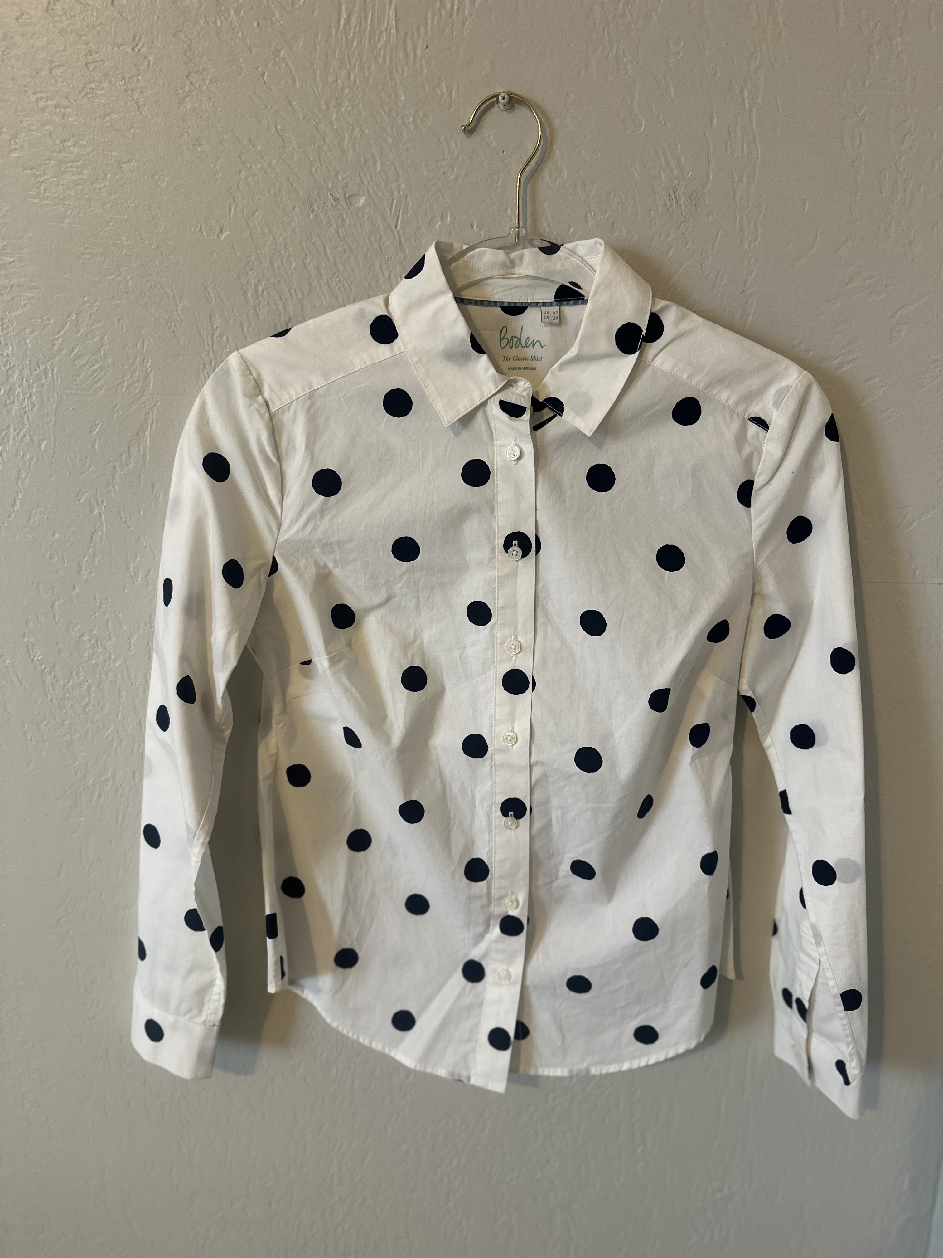 Boden Polka Dot Button Down Top thumbnail 2