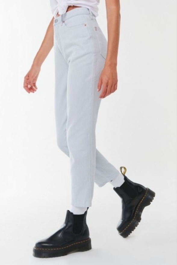 BDG Striped High-Rise Slim Straight Pinstripe Jeans thumbnail 2