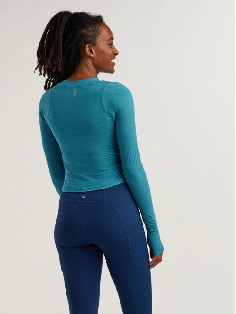 NWT Free People Tempo Ruched Long Sleeve thumbnail 2