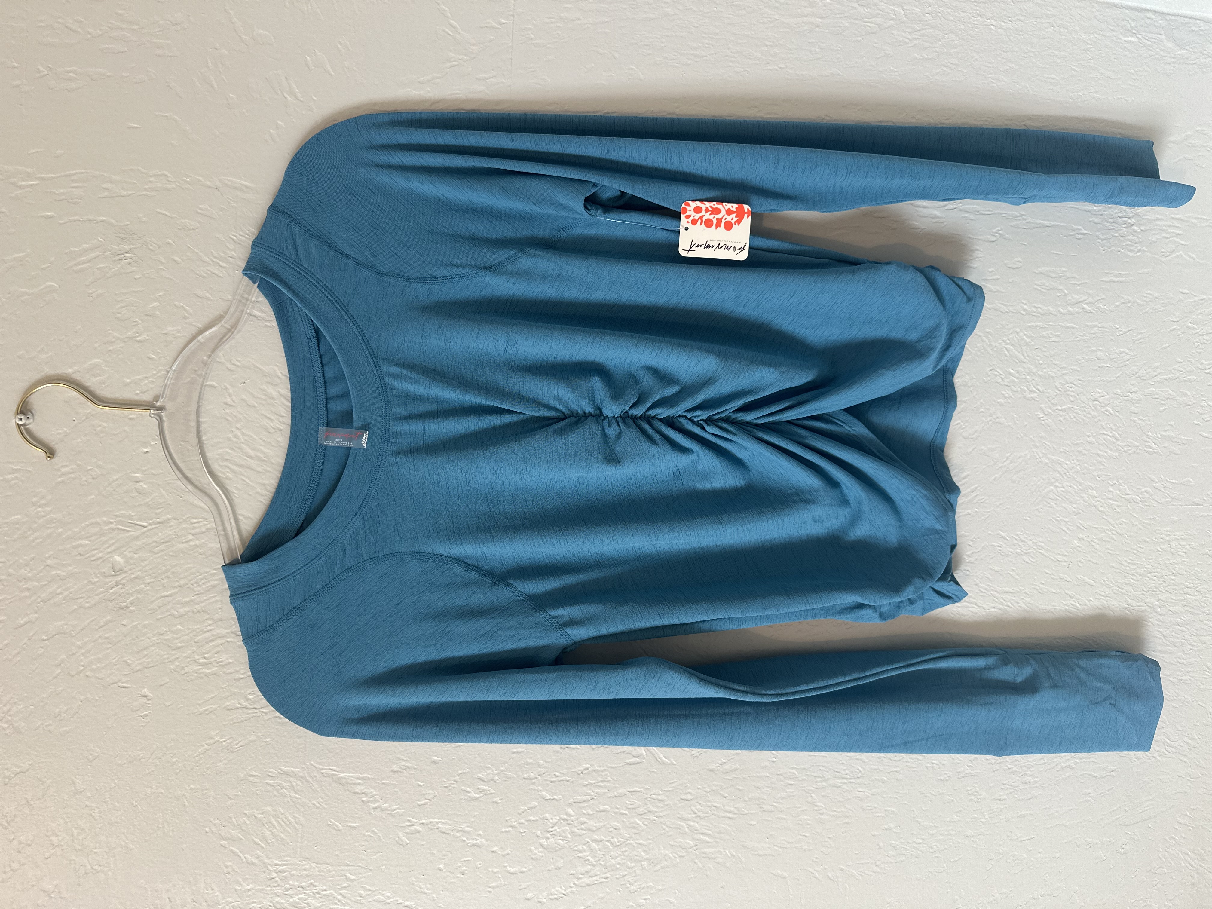 NWT Free People Tempo Ruched Long Sleeve thumbnail 4