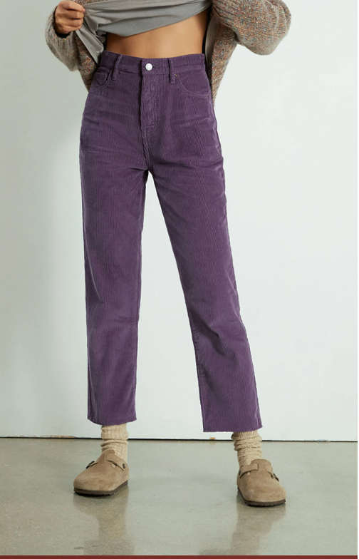 Pacsun High Rise Straight Corduroy Pants