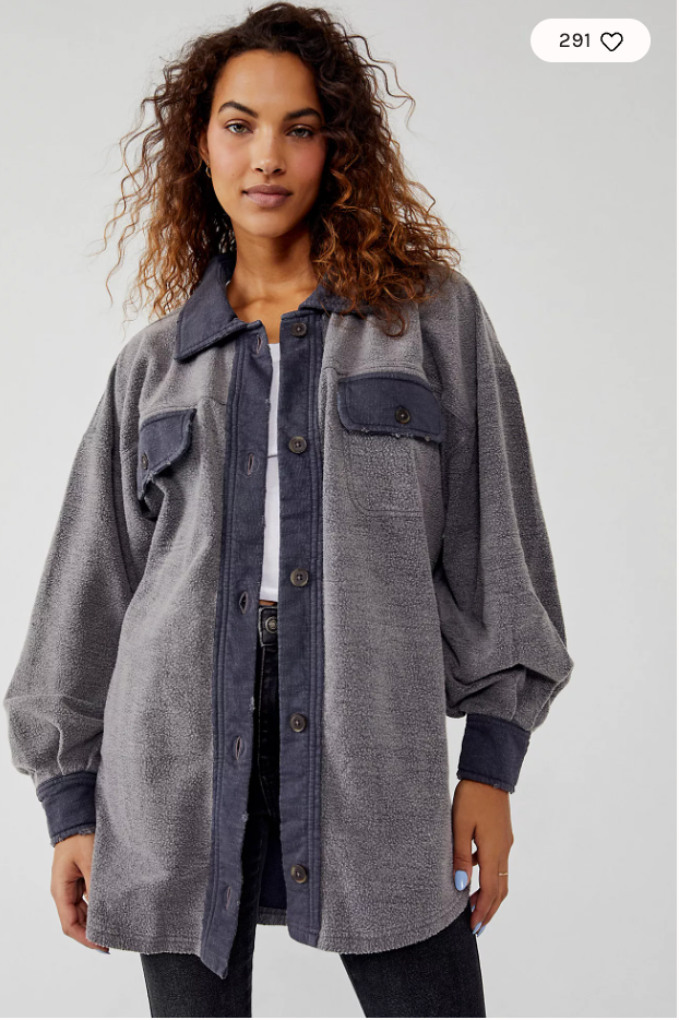 Free People Ruby Oversized Shirt Jacket