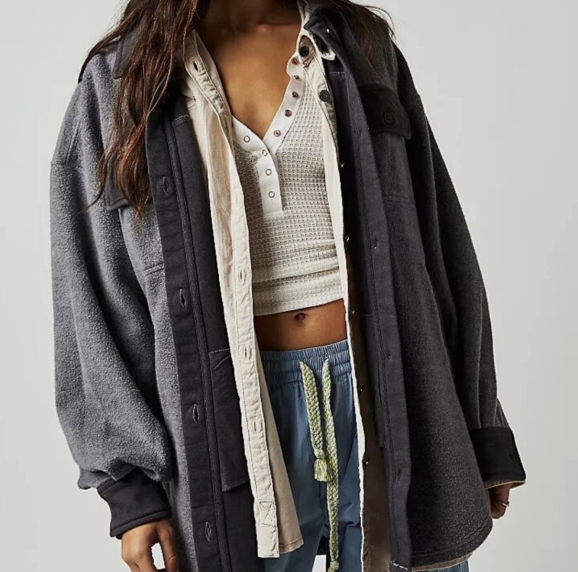 Free People Ruby Oversized Shirt Jacket thumbnail 4