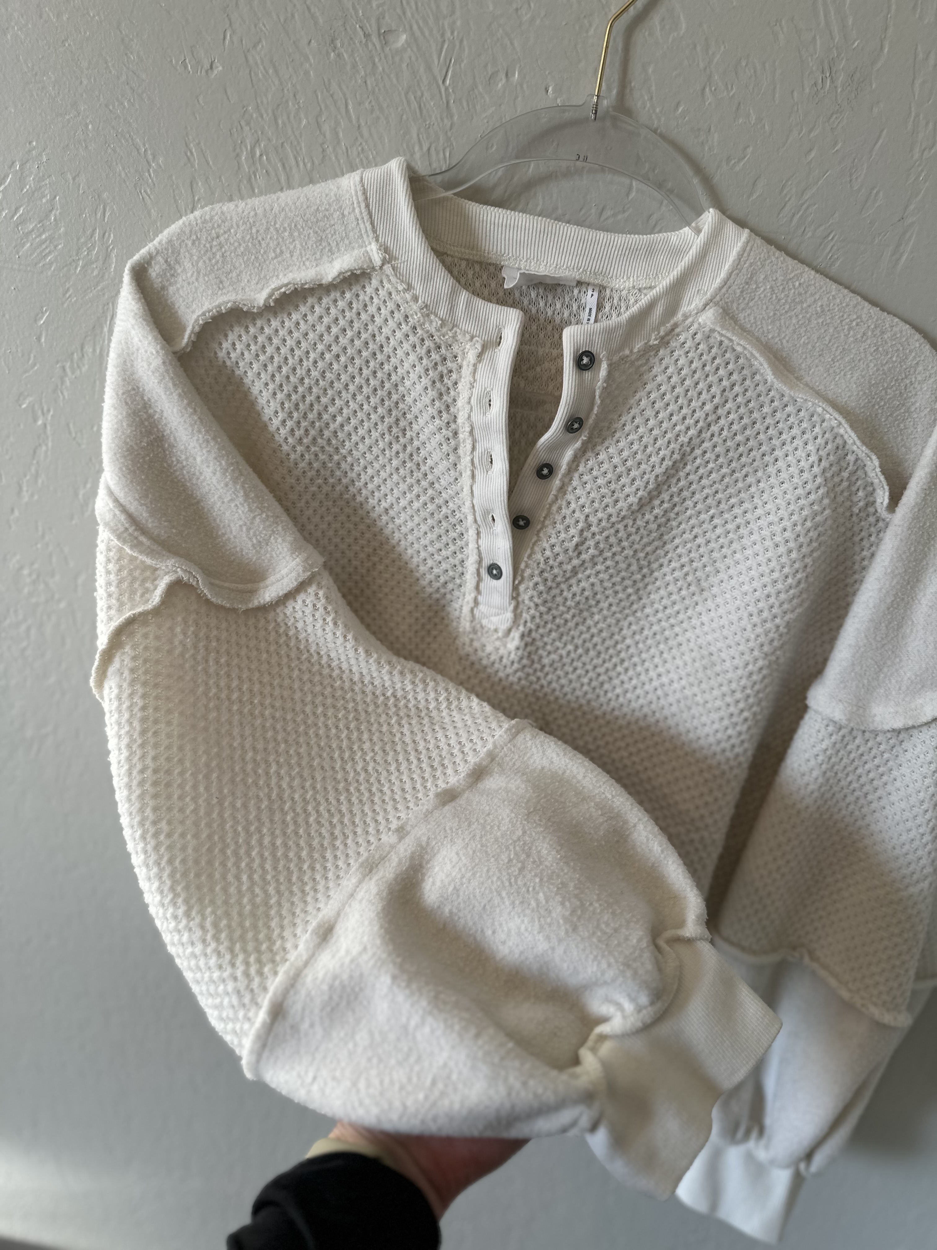 Urban Outfitters Out From Under Mel Pieced and Seamed Sweatshirt thumbnail 6