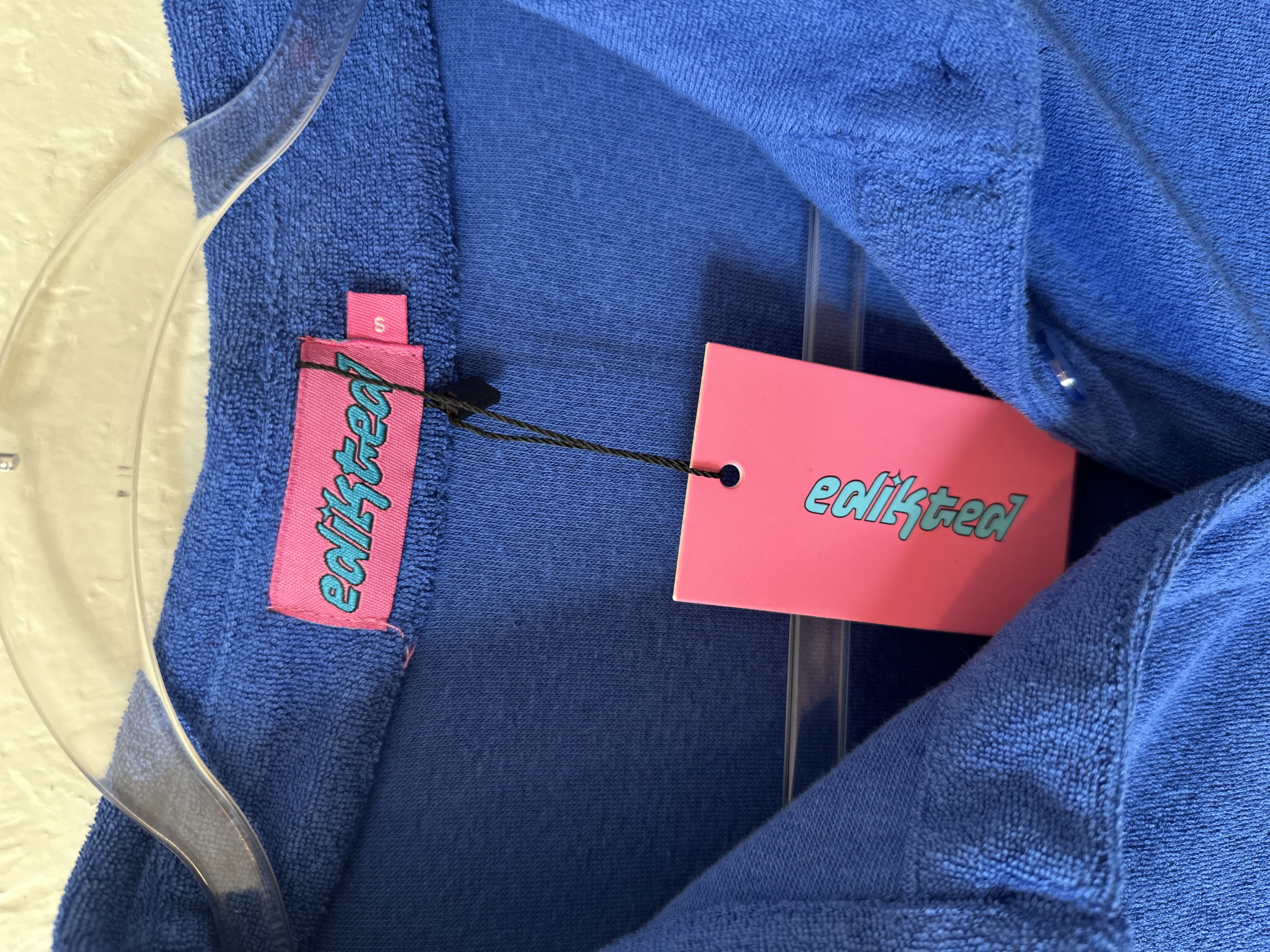 NWT Edikted TerryCloth Button Down Long Sleeve thumbnail 4