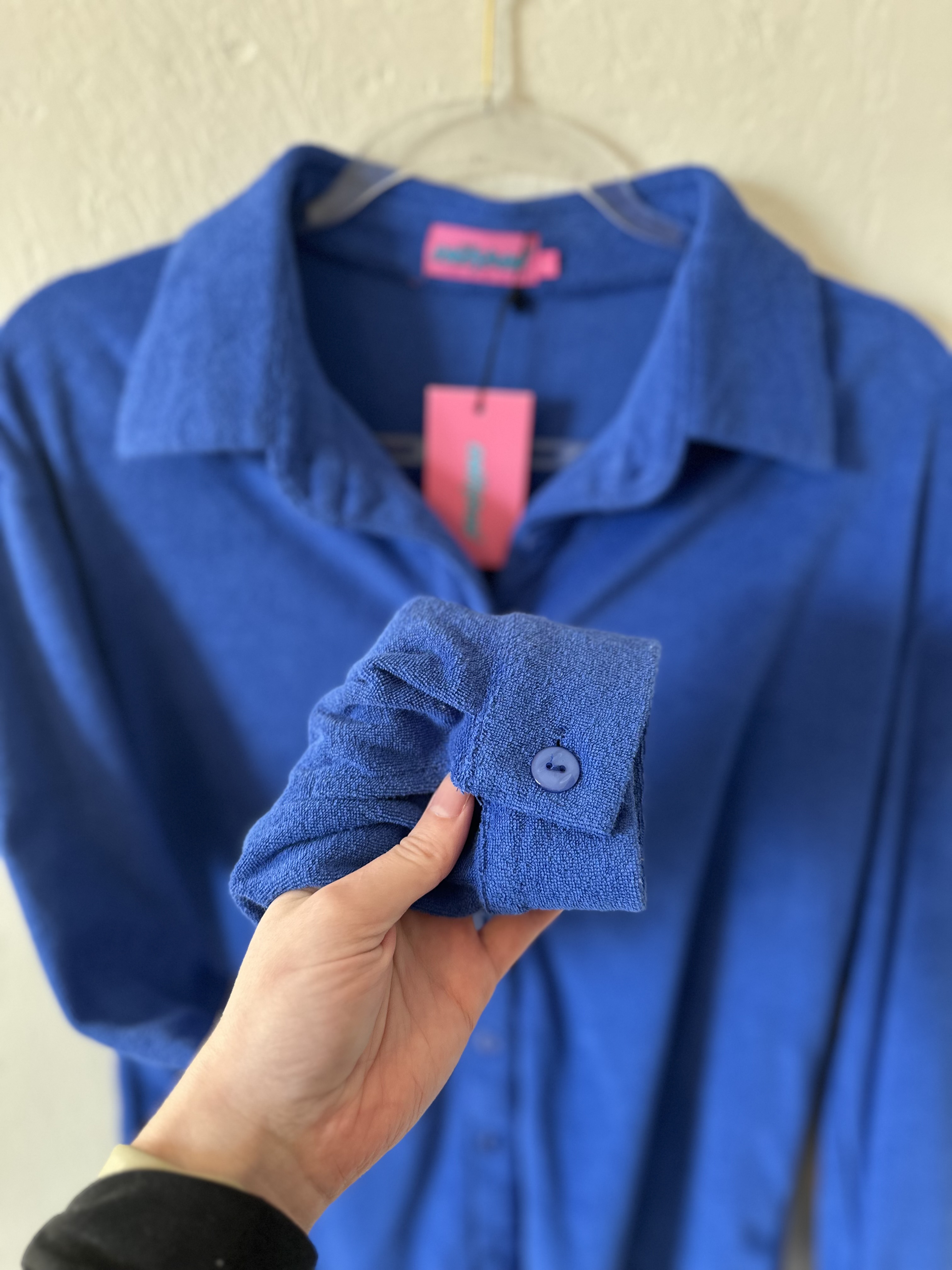 NWT Edikted TerryCloth Button Down Long Sleeve thumbnail 5