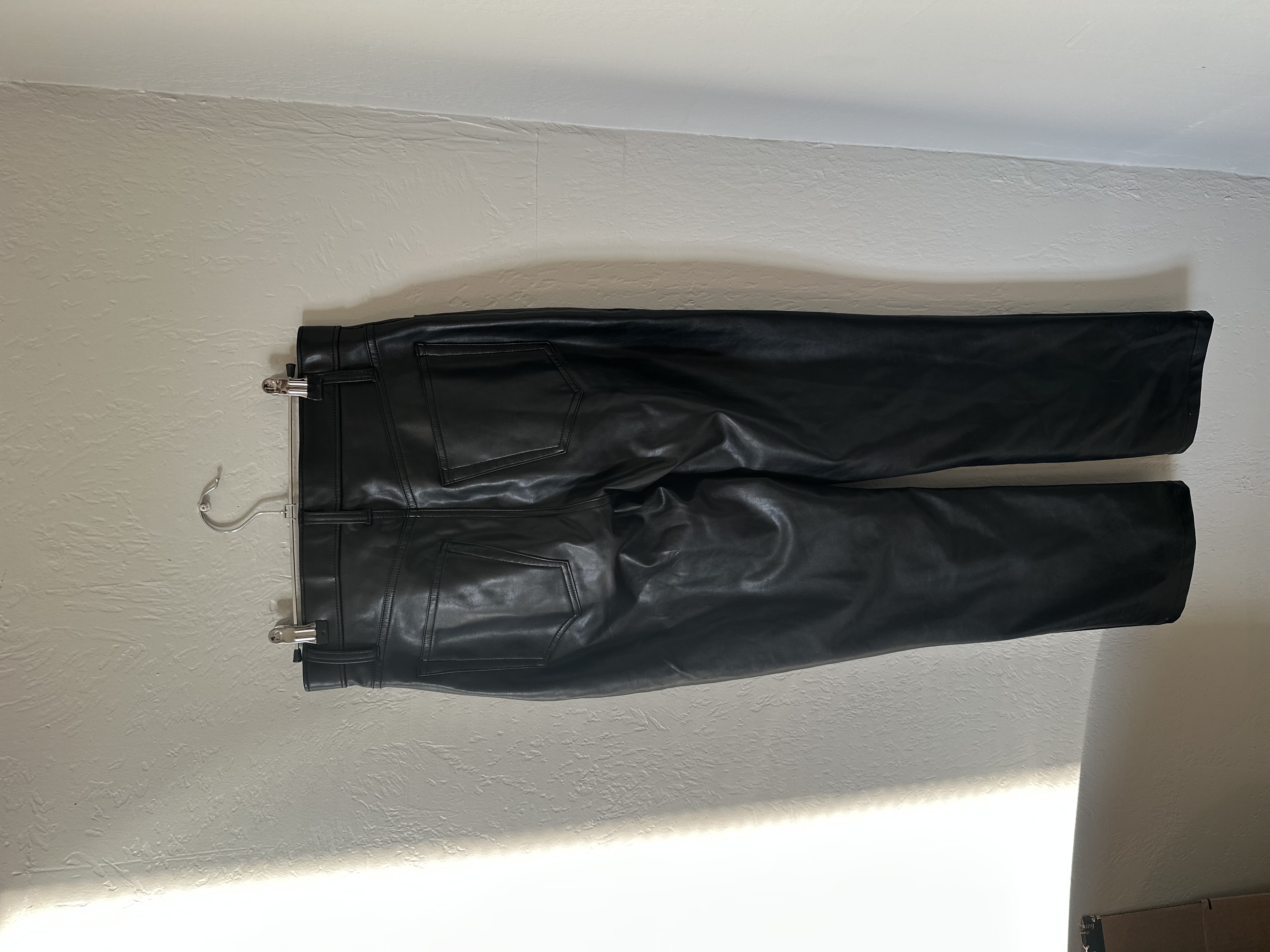Abercrombie & Fitch “The 90s Straight Ultra High Rise” Leather Pants thumbnail 7