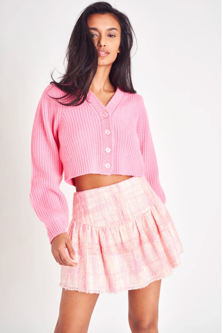 NWT LoveShackFancy Lively Tweed Mini Skirt thumbnail 3
