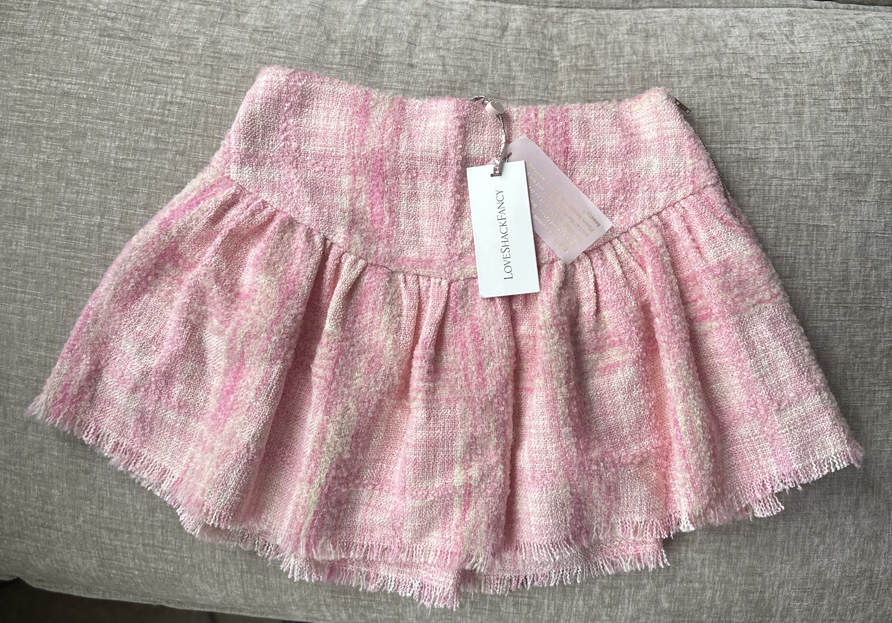 NWT LoveShackFancy Lively Tweed Mini Skirt thumbnail 5