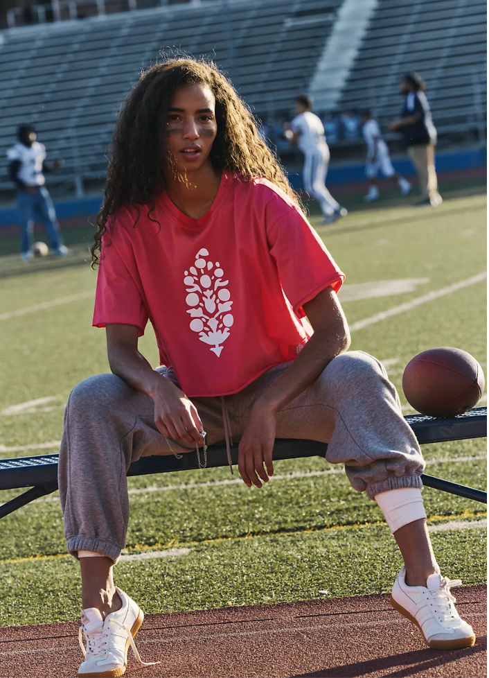 NWT Free People Inspire Buti Logo Tee