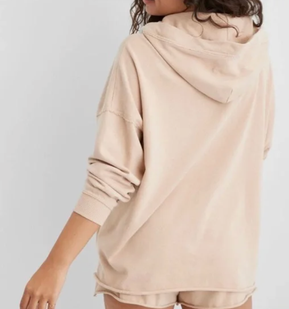 Aerie "Sunday Soft Lace Up Hoodie" thumbnail 2