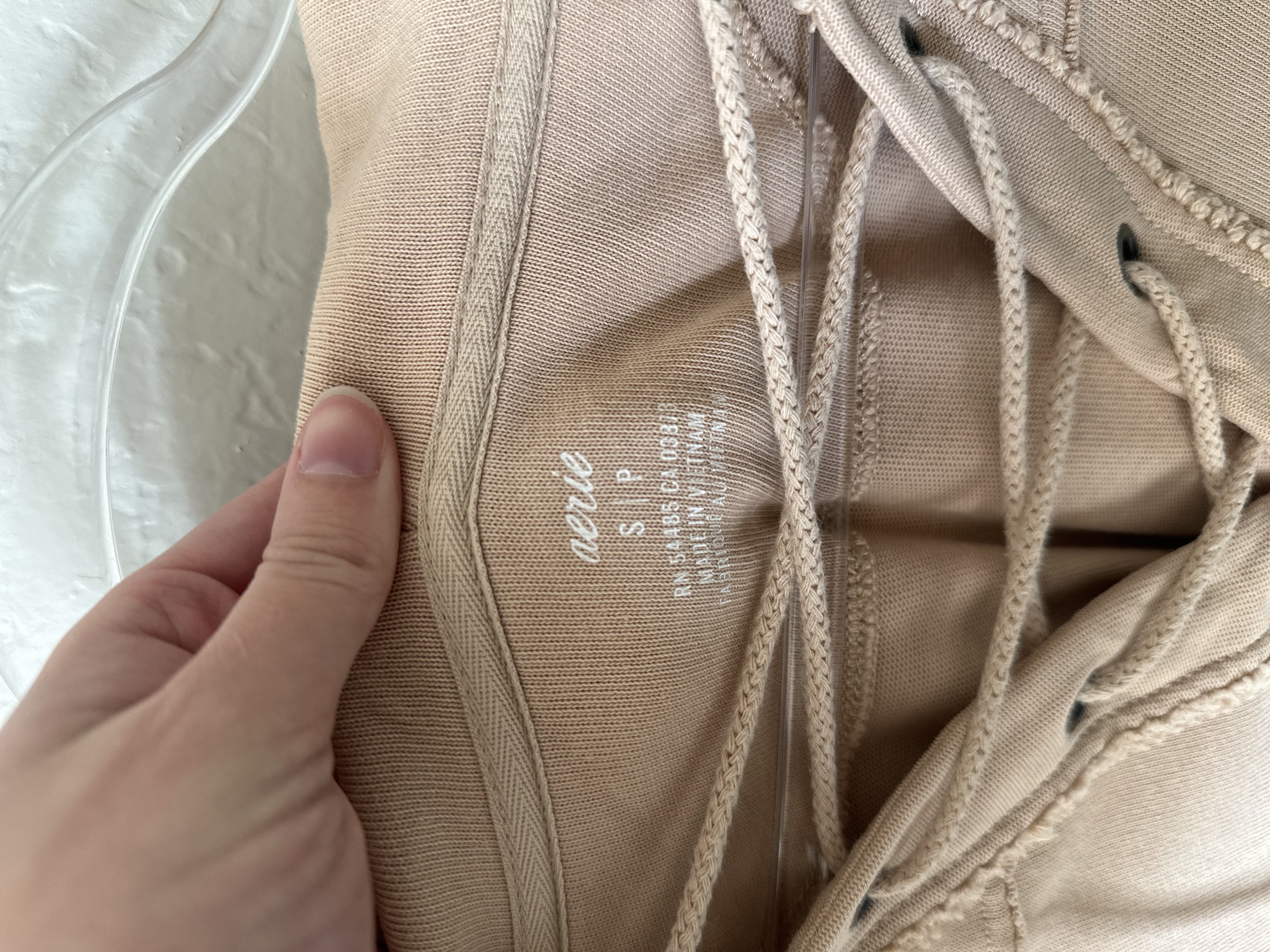Aerie "Sunday Soft Lace Up Hoodie" thumbnail 4