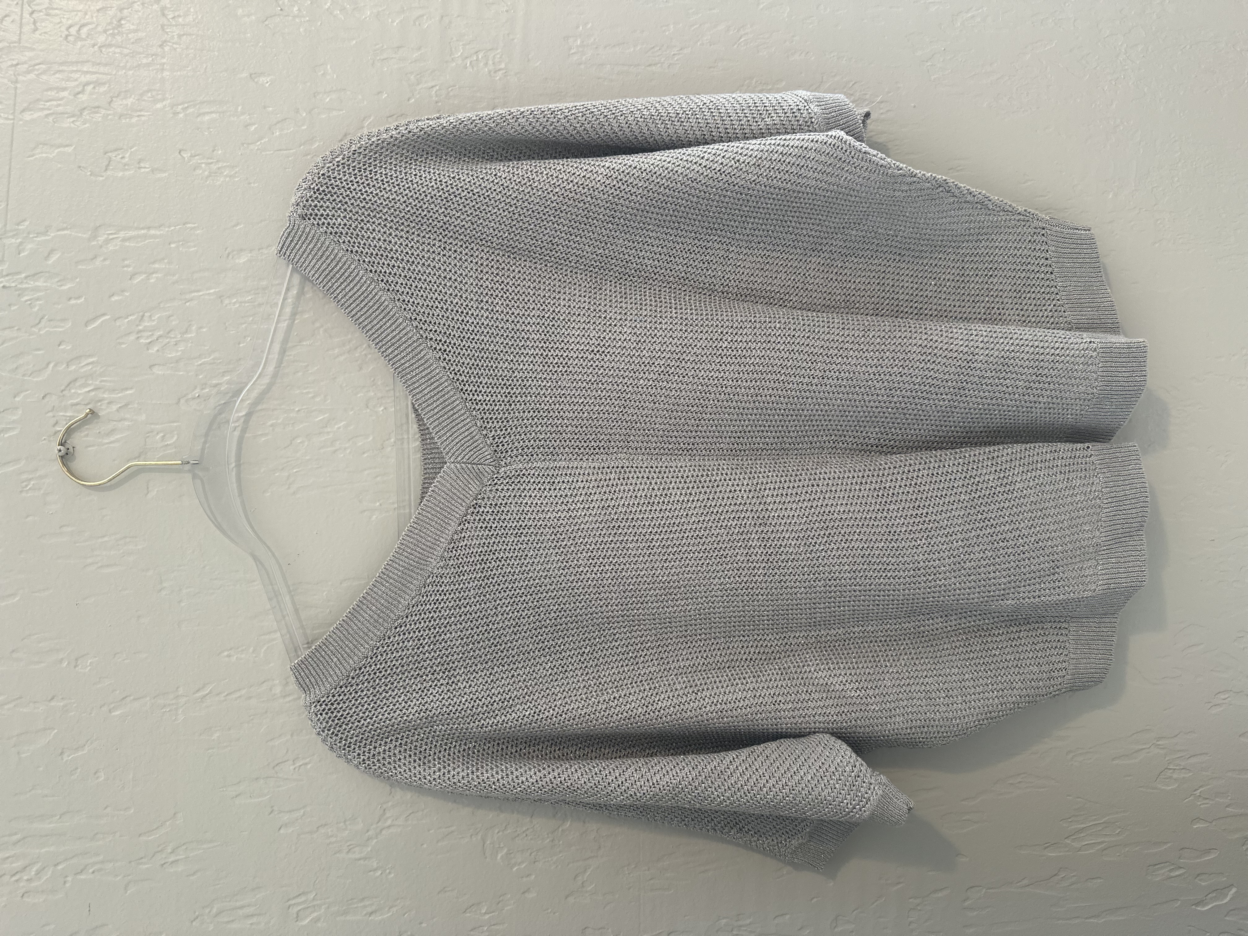 LOFT Sparkly Short Sleeve Sweater