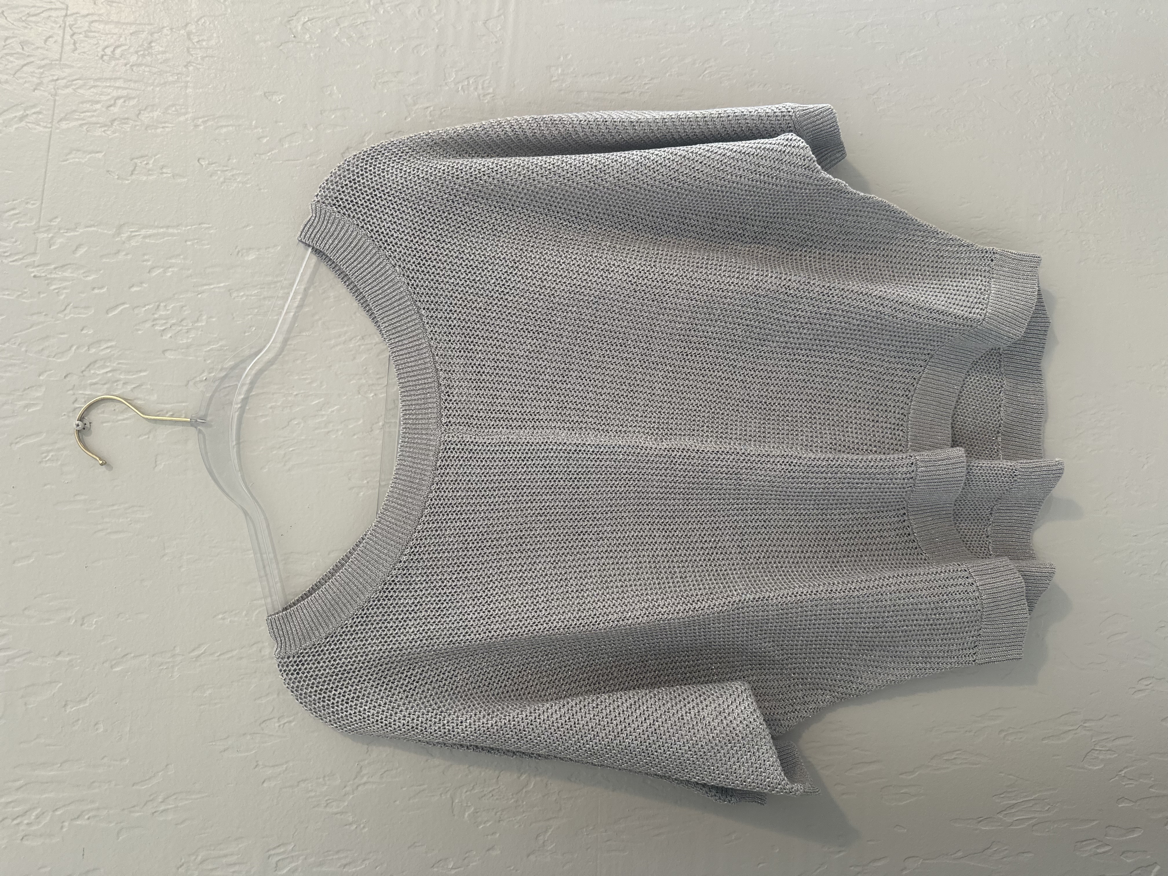 LOFT Sparkly Short Sleeve Sweater thumbnail 2