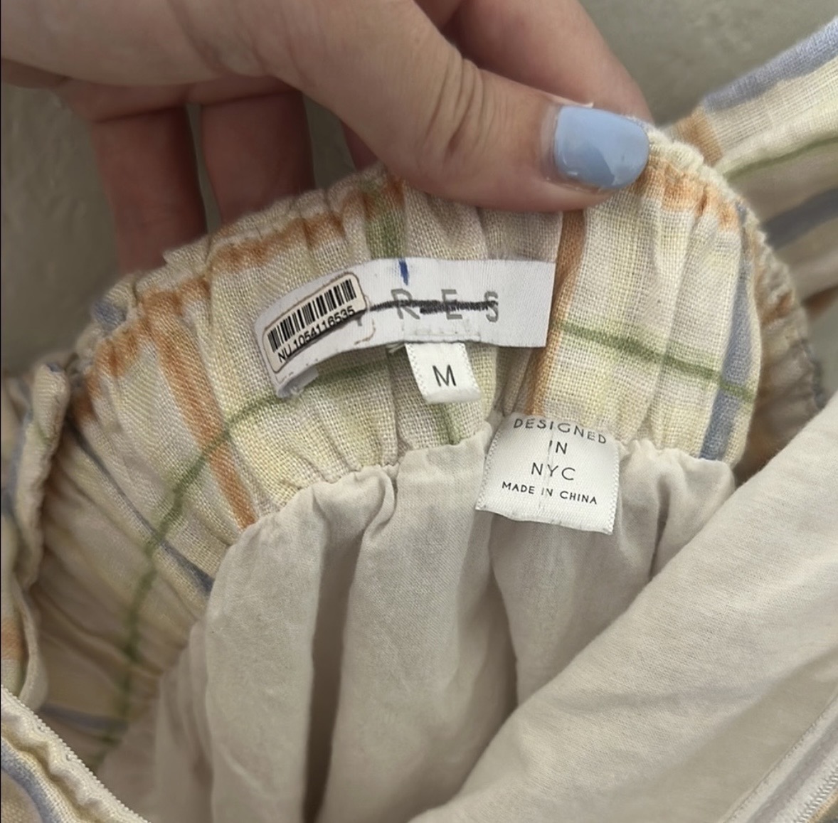 FP x REFRESH Plaid Linen Bandana Dress thumbnail 9