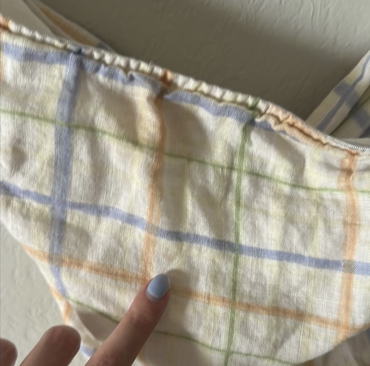 FP x REFRESH Plaid Linen Bandana Dress thumbnail 10