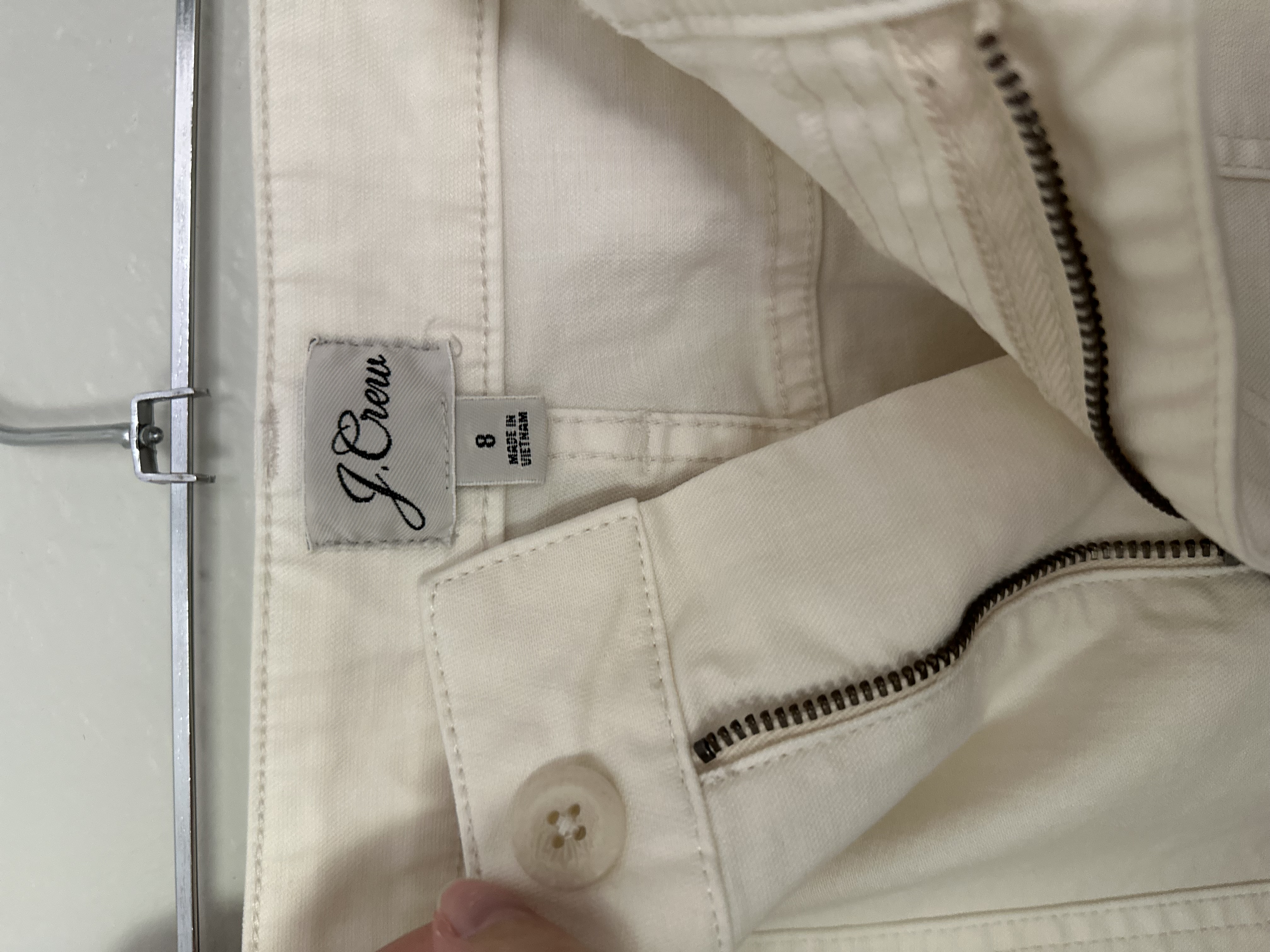 J.Crew Cream Garment-Dyed Utility Mini Skirt thumbnail 3