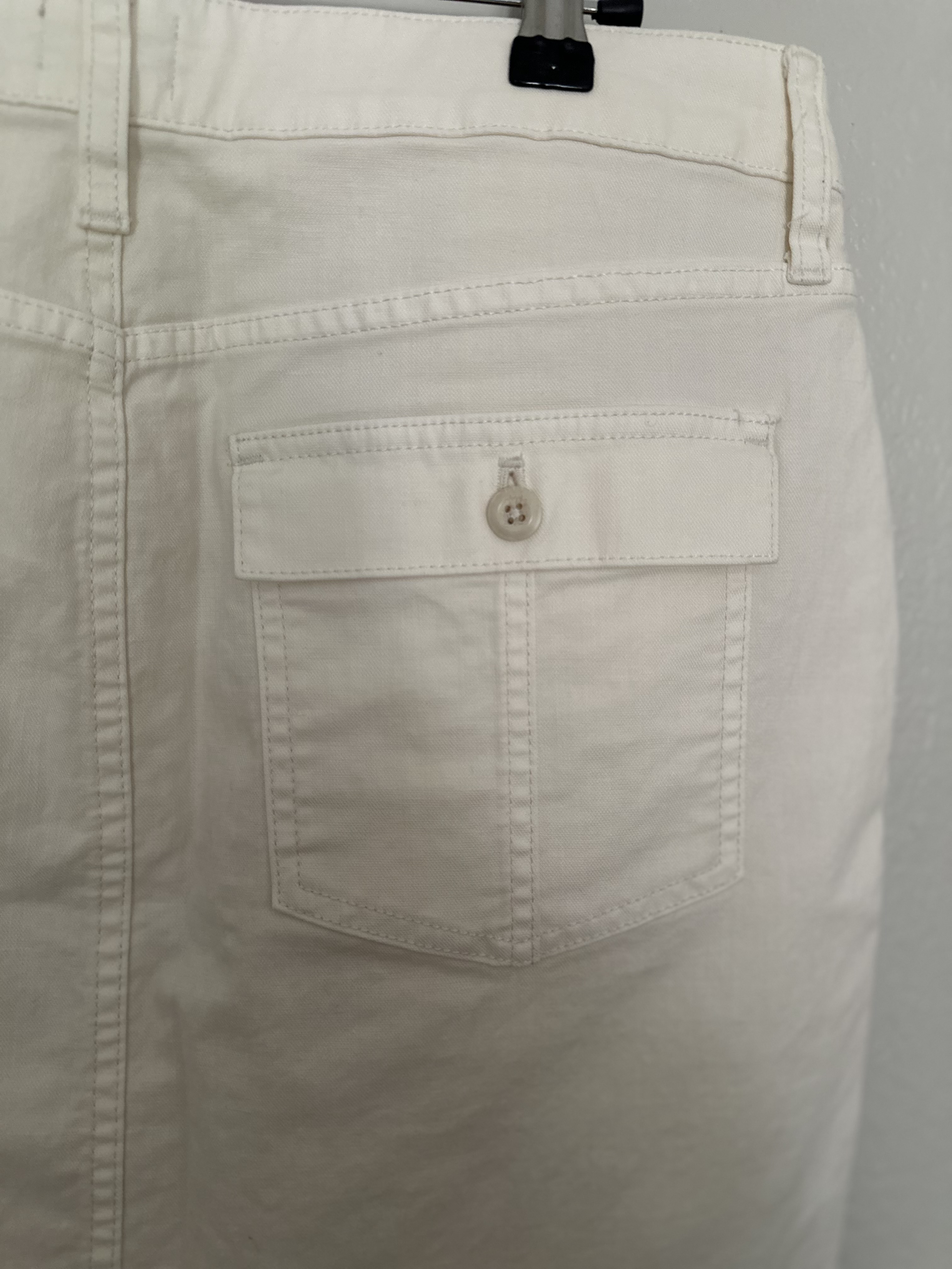 J.Crew Cream Garment-Dyed Utility Mini Skirt thumbnail 4