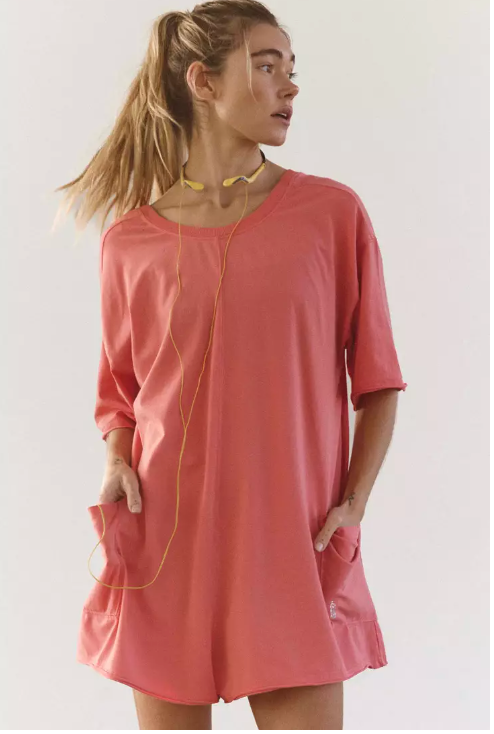 NWT Free People Hot Shot Tee Romper