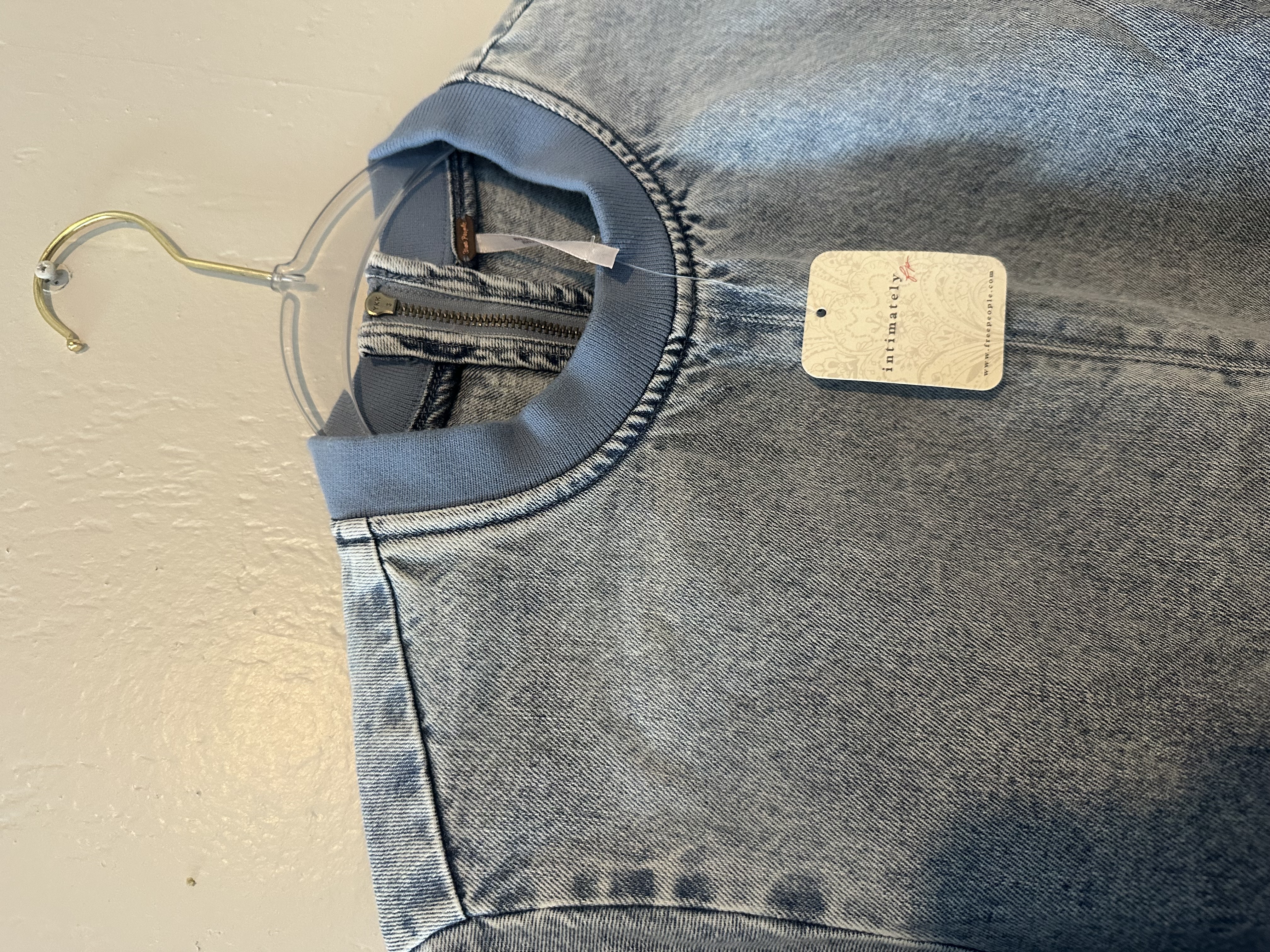 NWT Free People Harlow Denim Mini Dress thumbnail 7