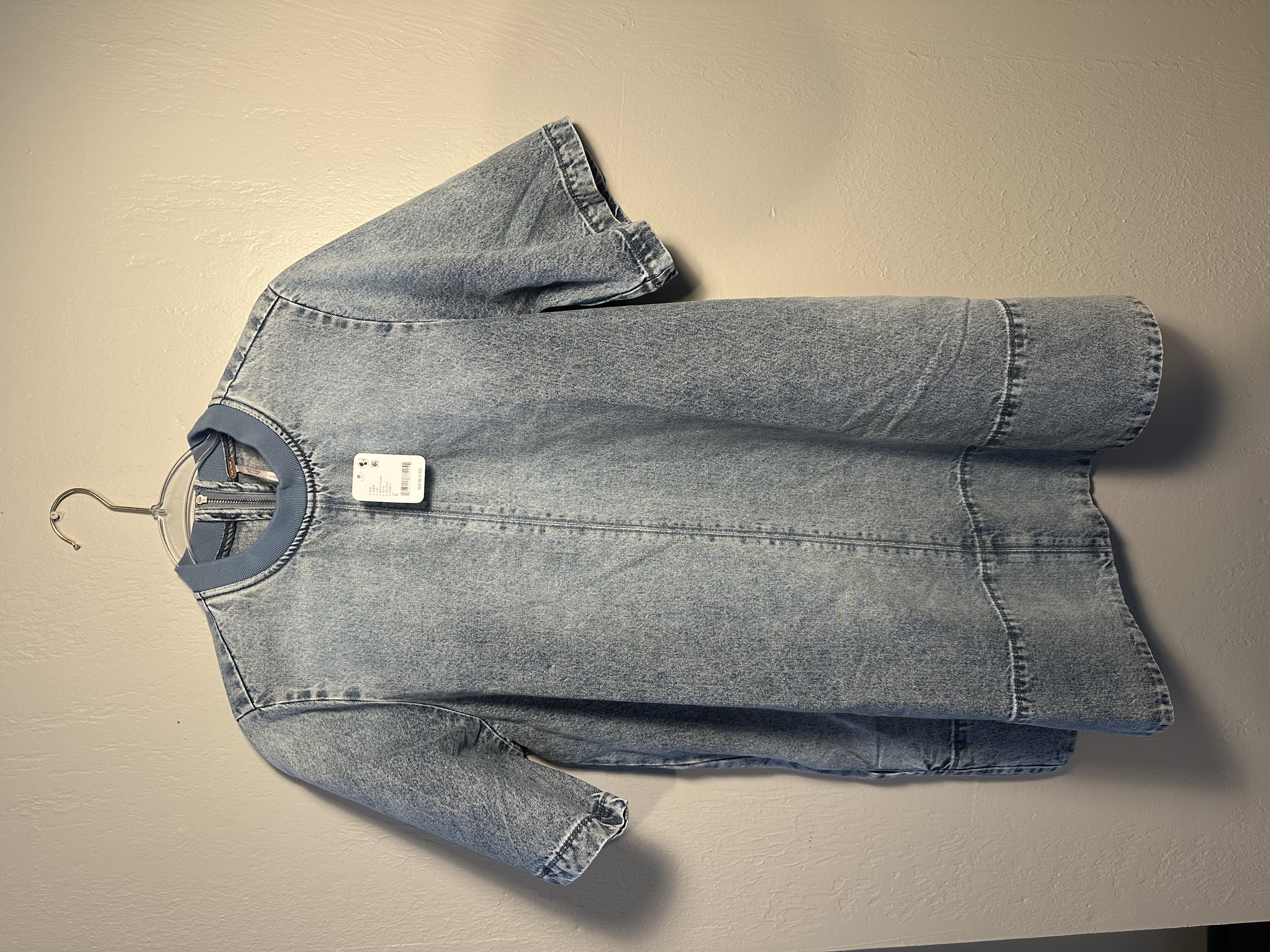 NWT Free People Harlow Denim Mini Dress thumbnail 9