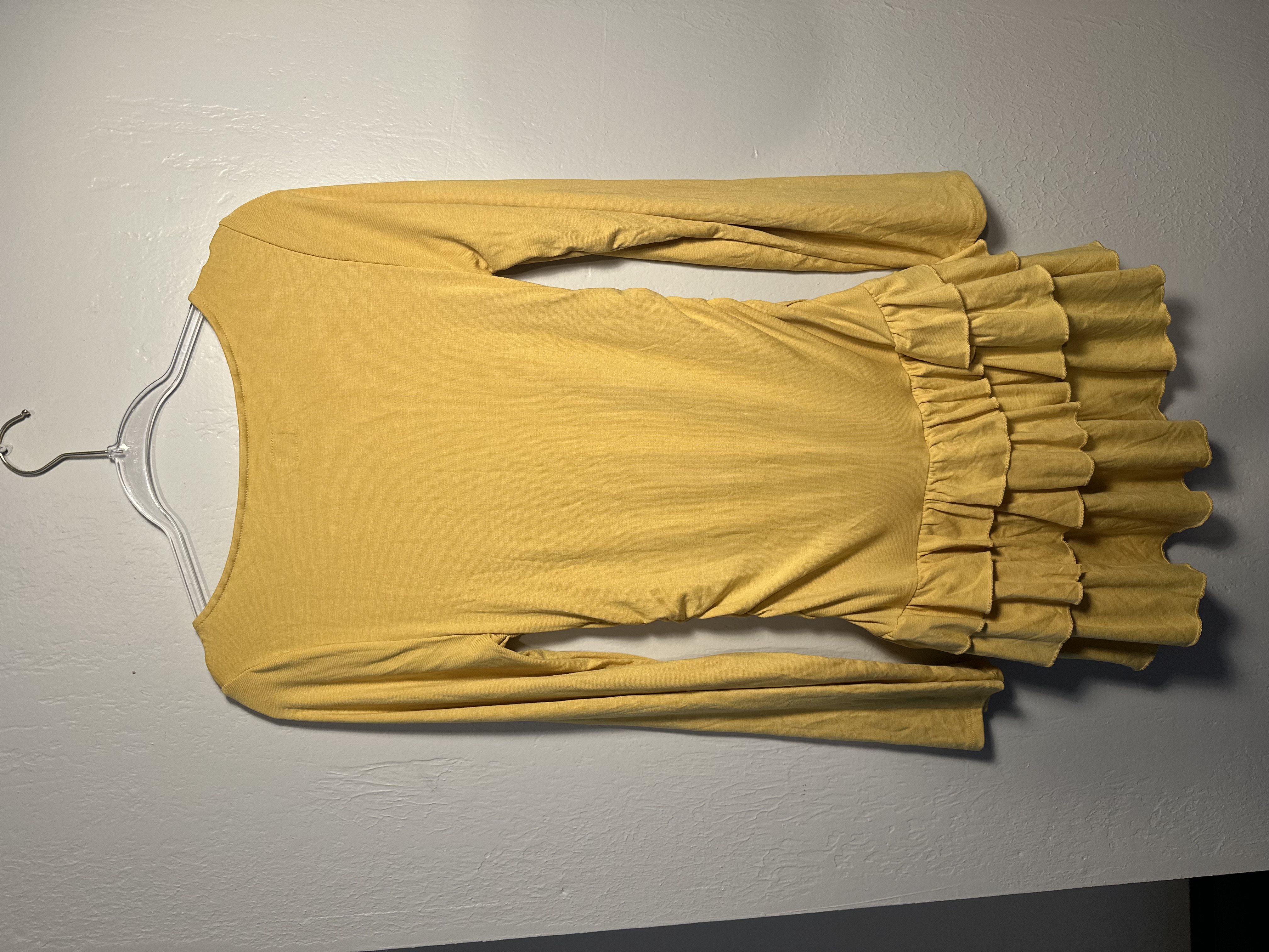 Free People Good Feels Ruffle Long Sleeve Mini Dress thumbnail 8