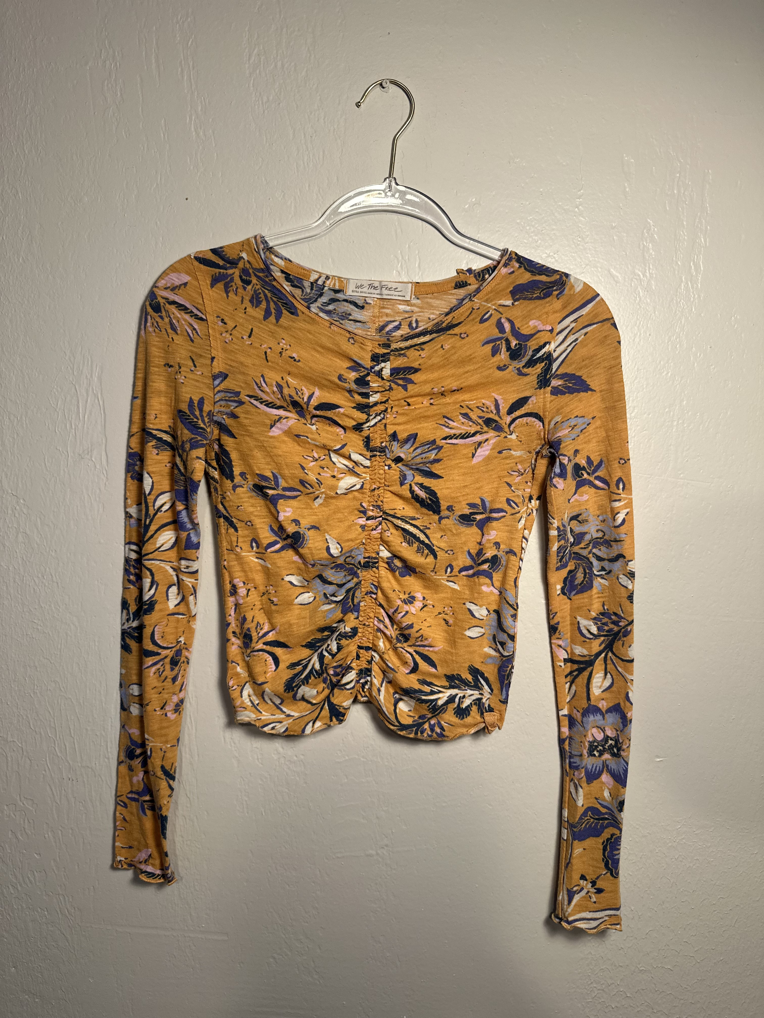 Free People Dreamed Of You Floral Long Sleeve thumbnail 3