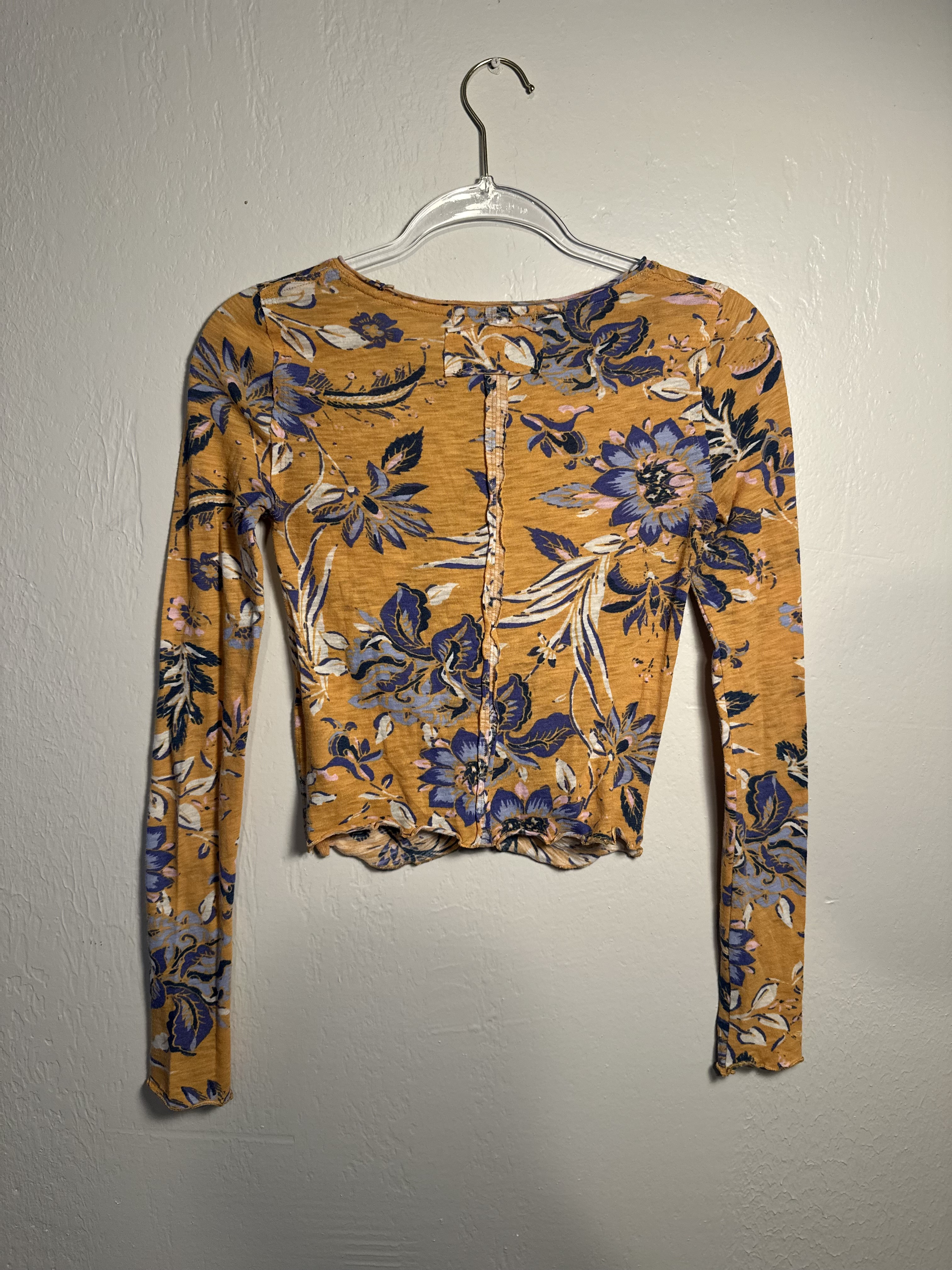 Free People Dreamed Of You Floral Long Sleeve thumbnail 6