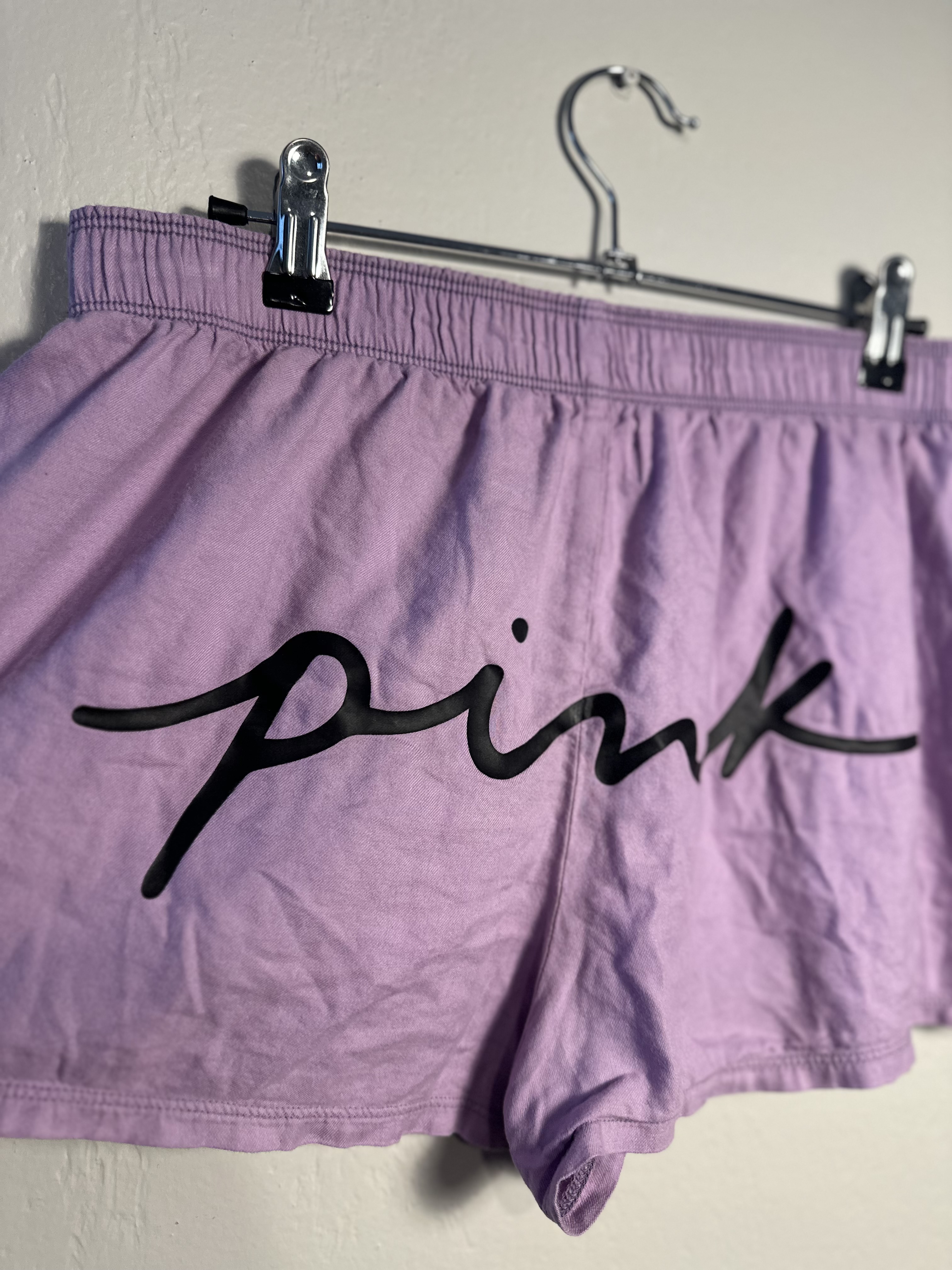 PINK Cotton Pajama Shorts