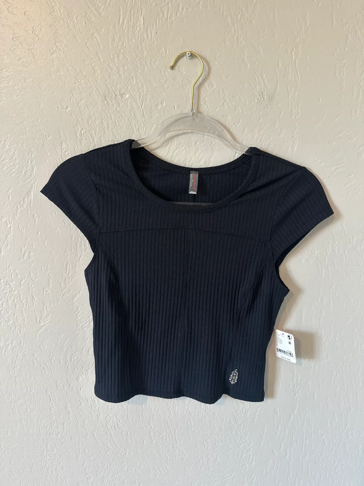 NWT Free People Tempo Ribbed Baby Tee