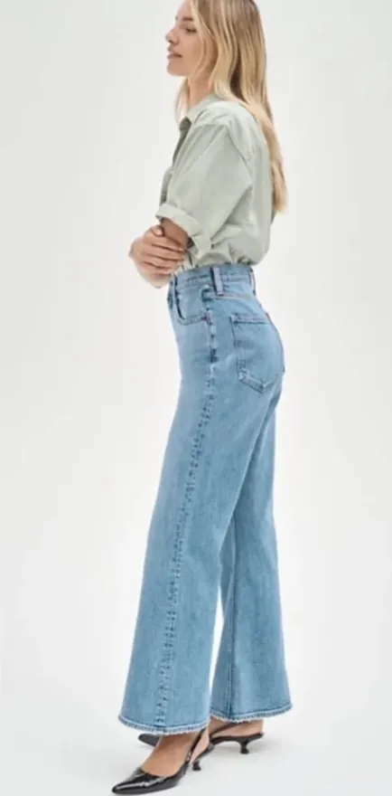Denim Forum The Twiggy High Rise Flare Jeans 