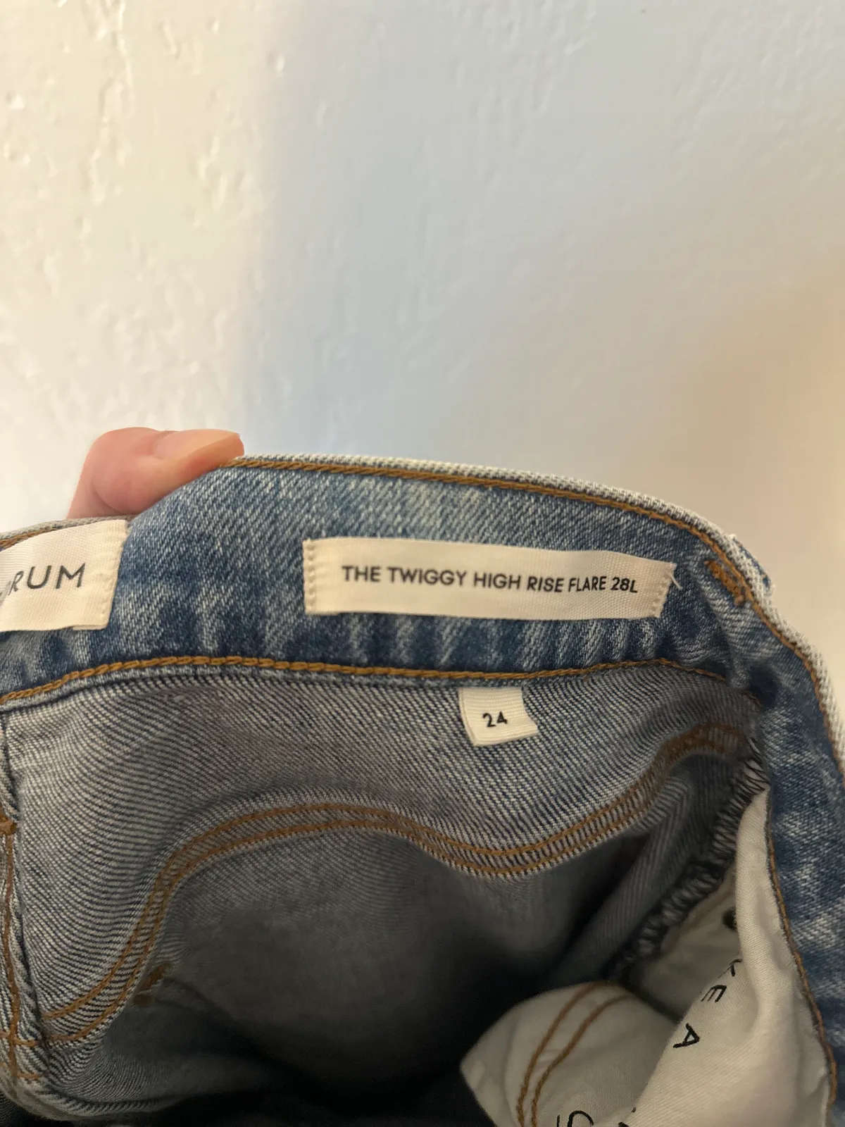 Denim Forum The Twiggy High Rise Flare Jeans  thumbnail 6