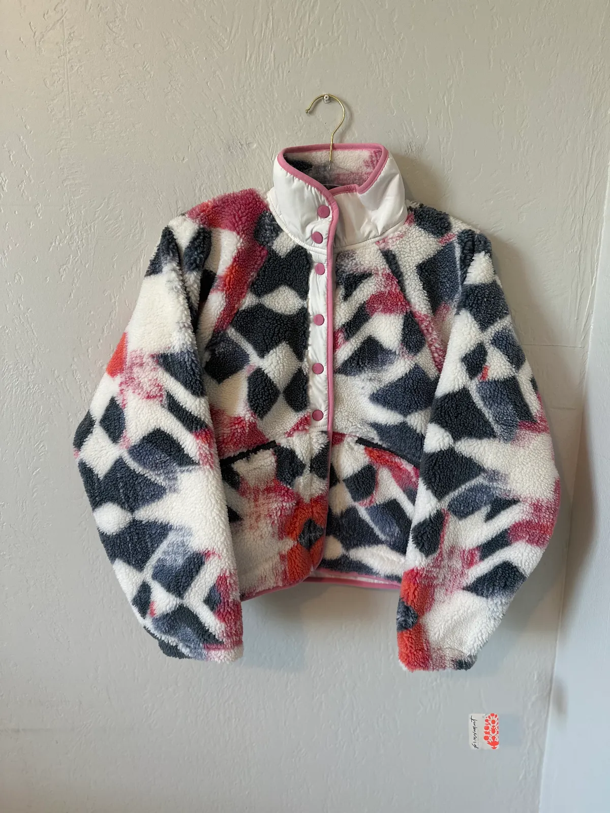 NWT Free People Hit The Slopes Printed Fleece Jacket thumbnail 3