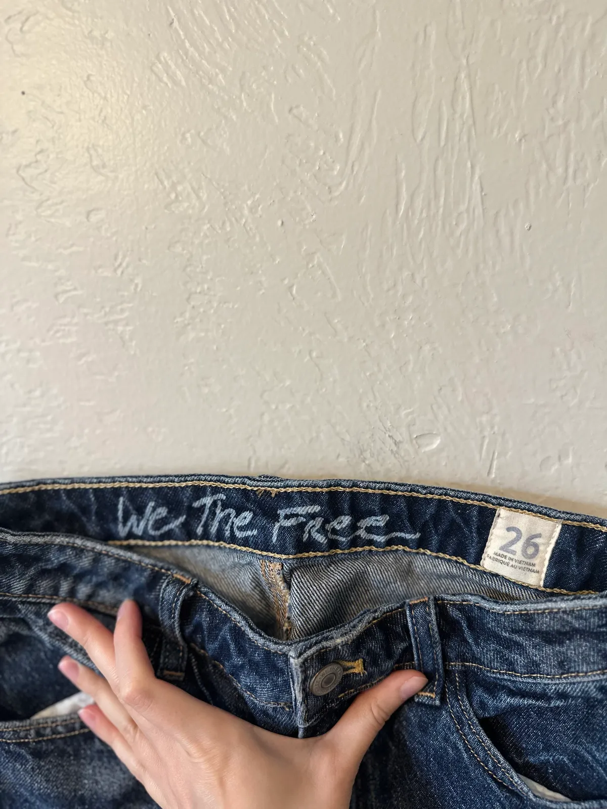 We The Free Bailey Frayed Hem Solid Denim Mini Skirt thumbnail 5