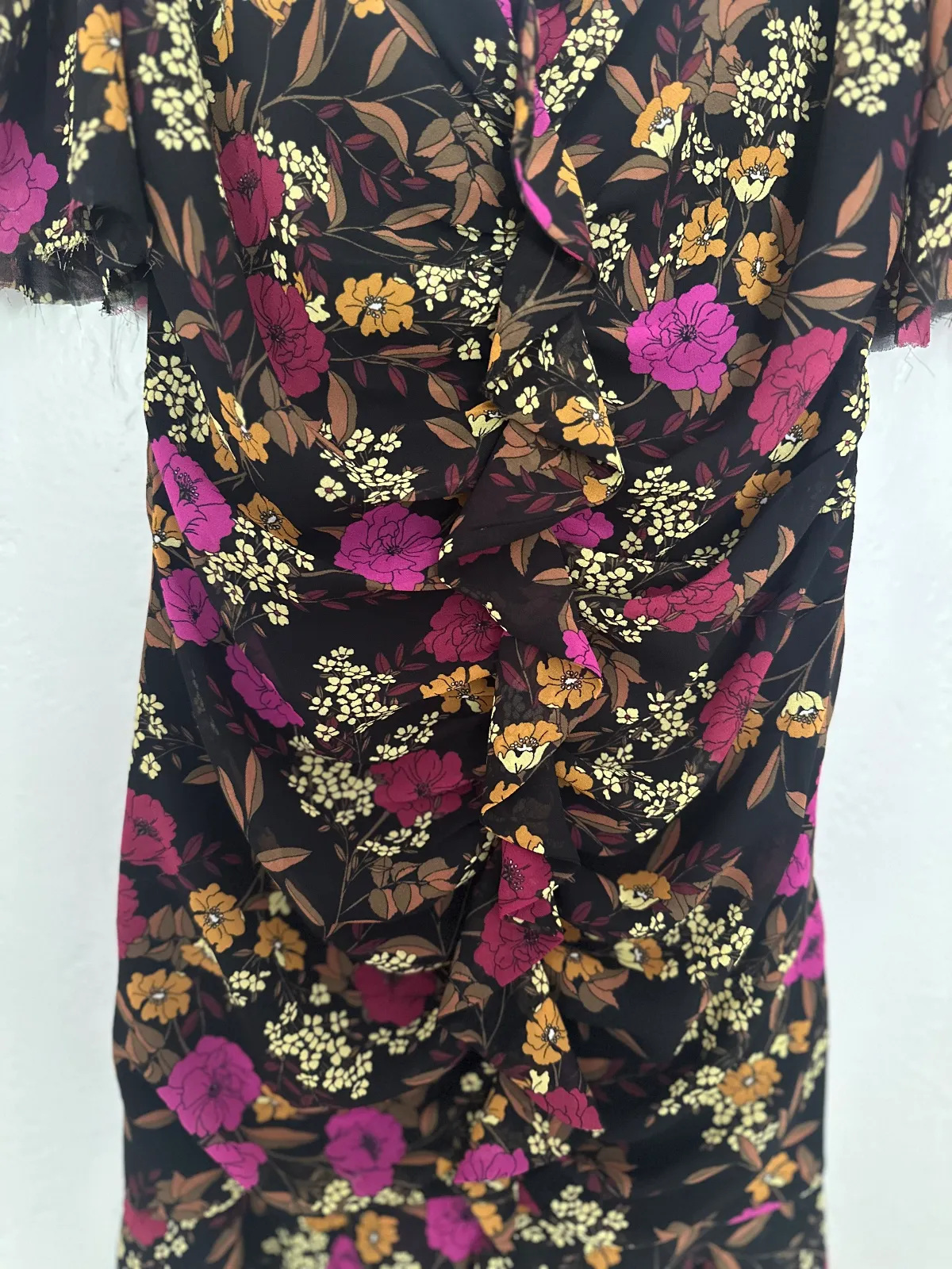 ASTR The Label Black Floral Dress thumbnail 3