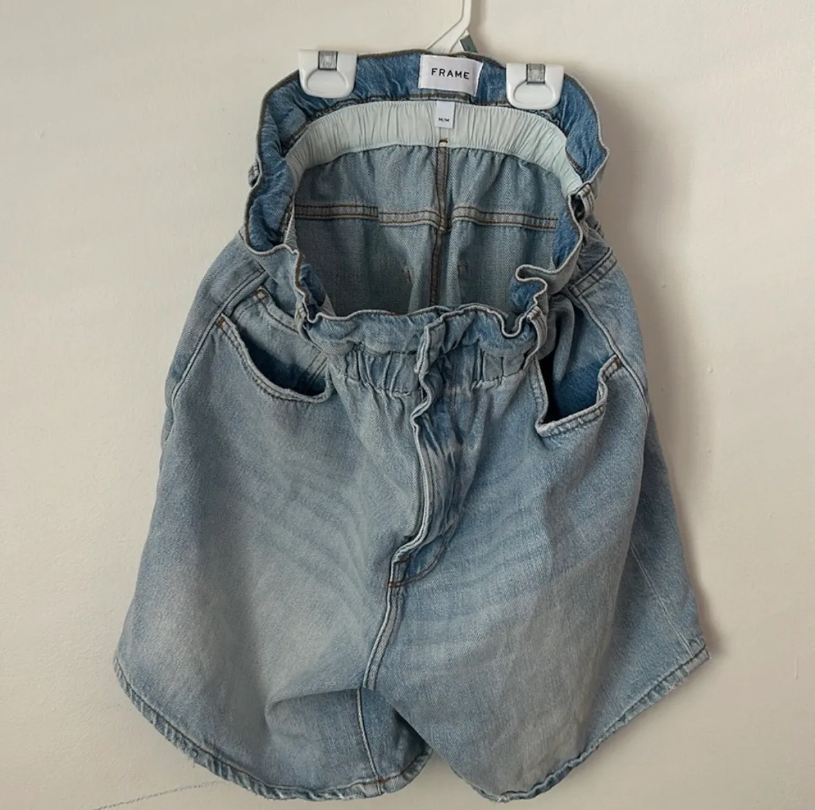 FRAME Denim High-Rise Shorts thumbnail 2