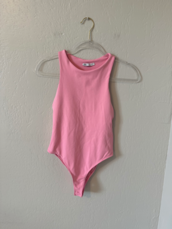 ZARA Halterneck Double Lined Bodysuit thumbnail 2
