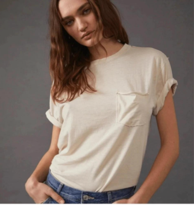Free People We The Free Vella Oversized Pocket Tee