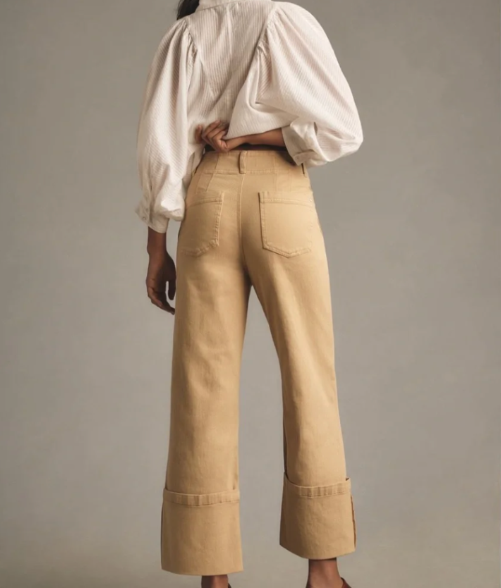 Anthropologie Pilcro Relaxed Cuffed Pants