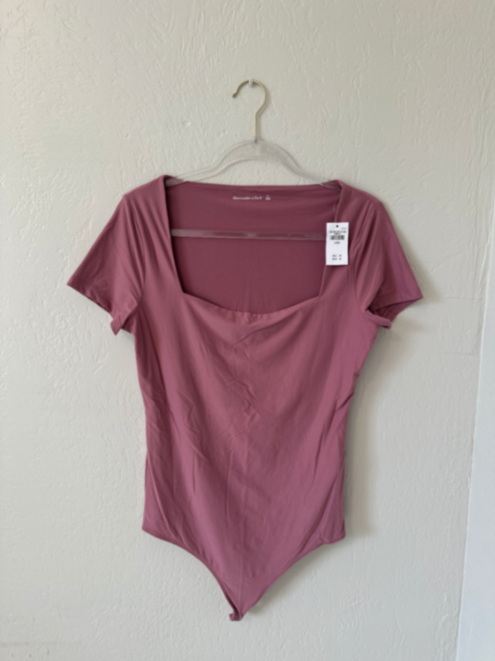 NWT Abercrombie & Fitch Square Neck Bodysuit