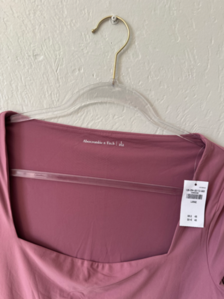 NWT Abercrombie & Fitch Square Neck Bodysuit thumbnail 3