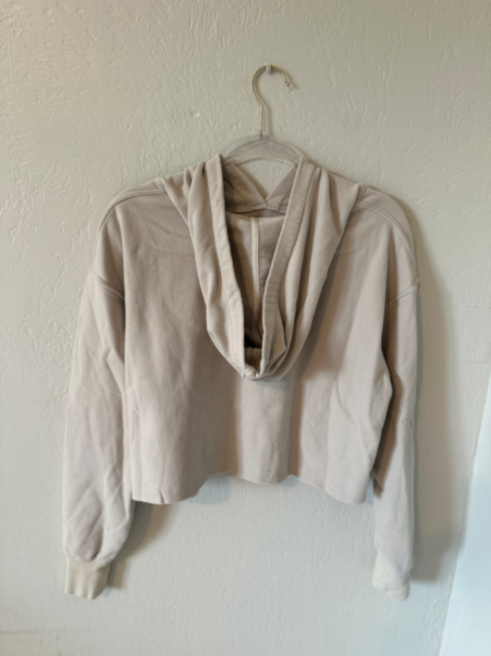 Free People Movement Tan Cropped Hoodie  thumbnail 2