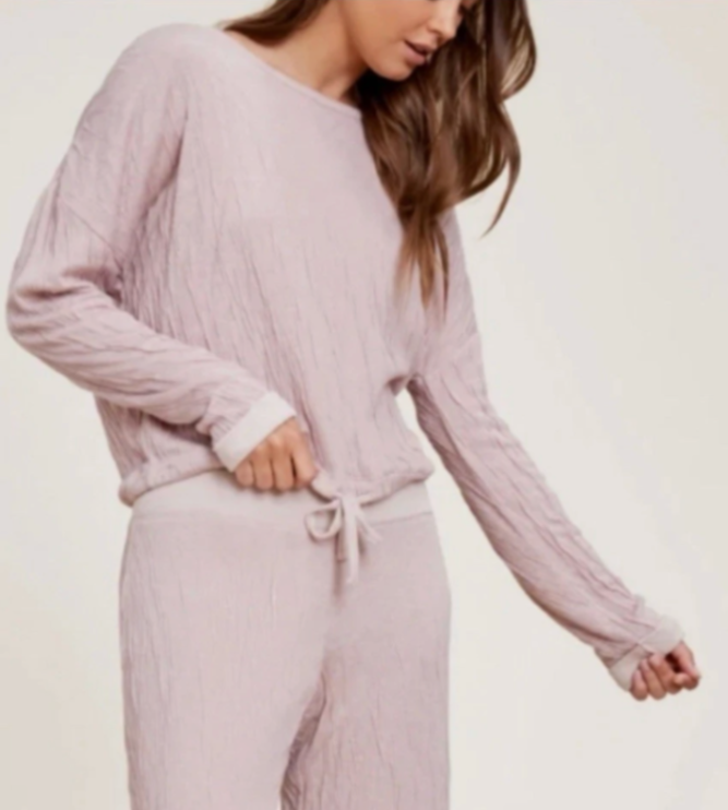 Barefoot Dreams Malibu Crinkle Jersey Lounge Set